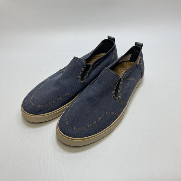 Columbia Vulc N Vent Boat Shoes Mens 12 US Navy Blue Canvas Slip On Sneakers - Picture 4 of 13